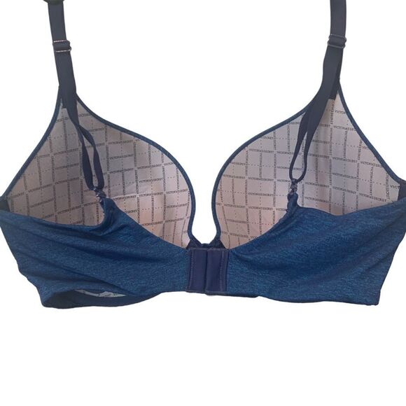 Victoria's Secret Padded Perfect Coverage Blue Bra 34DD - Picture 2 of 8